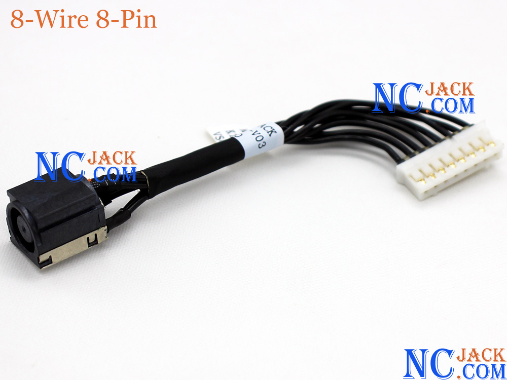 (image for) Power Jack DC IN Cable for MSI GL65 Leopard 9SCSK 9SCSR 9SCXK 9SCXR 9SDK 9SDR Charging Port Connector DC-IN Assembly 8P 12P